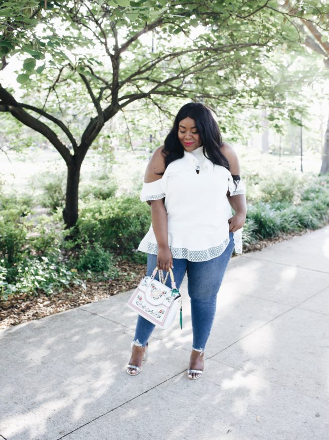 Musings of a Curvy Lady, Plus Size Fashion, Fashion Blogger, River Island, Spring Outfit Ideas, Women's Fashion, Spring Fashion, Off the Shoulder Top