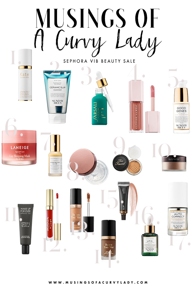 Sephora Bonus Holiday Event, Sephora Wish List, Sephora Shopping Guide, Skincare, Beauty, Makeup, Anti Aging, Sunday Riley, Kate Sommerville, Farsali, Fenty Beauty, Laura Mercier, Farmacy, Stila, Make Up For Ever, Too Faced