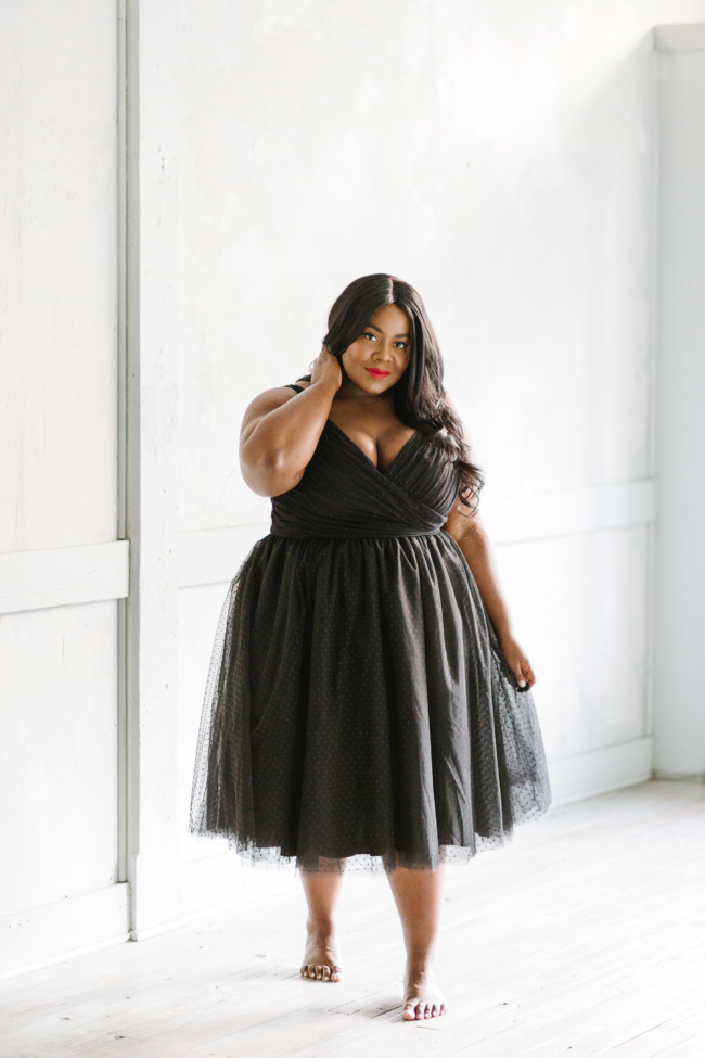 Musings of a Curvy Lady, Plus Size Fashion, Jason Wu, Eloquii, Occasion Dress, Holiday Collection, Holiday Party, Tulle Dress, Plus Size, Jason Wu X Eloquii