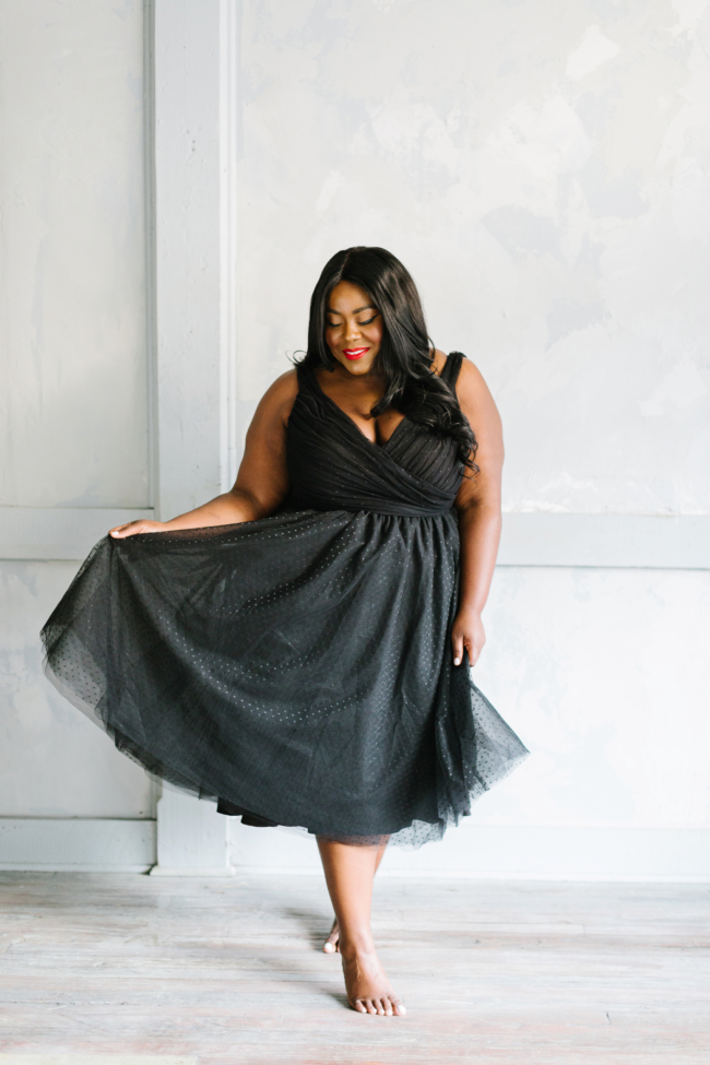 Musings of a Curvy Lady, Plus Size Fashion, Jason Wu, Eloquii, Occasion Dress, Holiday Collection, Holiday Party, Tulle Dress, Plus Size, Jason Wu X Eloquii