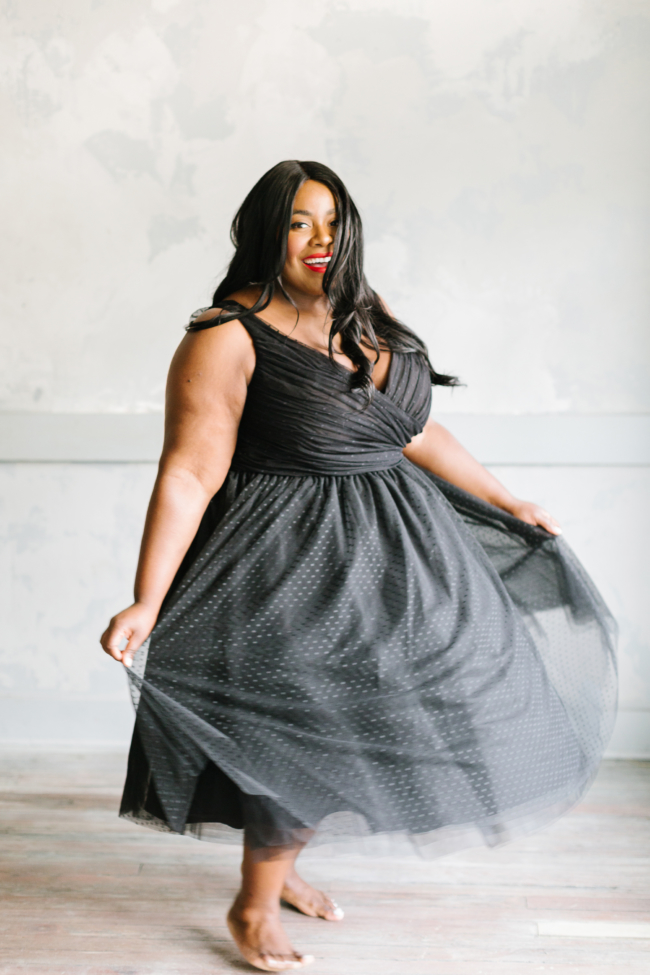 Musings of a Curvy Lady, Plus Size Fashion, Jason Wu, Eloquii, Occasion Dress, Holiday Collection, Holiday Party, Tulle Dress, Plus Size, Jason Wu X Eloquii