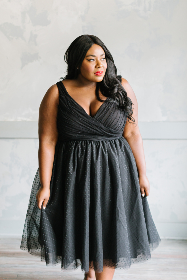 Musings of a Curvy Lady, Plus Size Fashion, Jason Wu, Eloquii, Occasion Dress, Holiday Collection, Holiday Party, Tulle Dress, Plus Size, Jason Wu X Eloquii