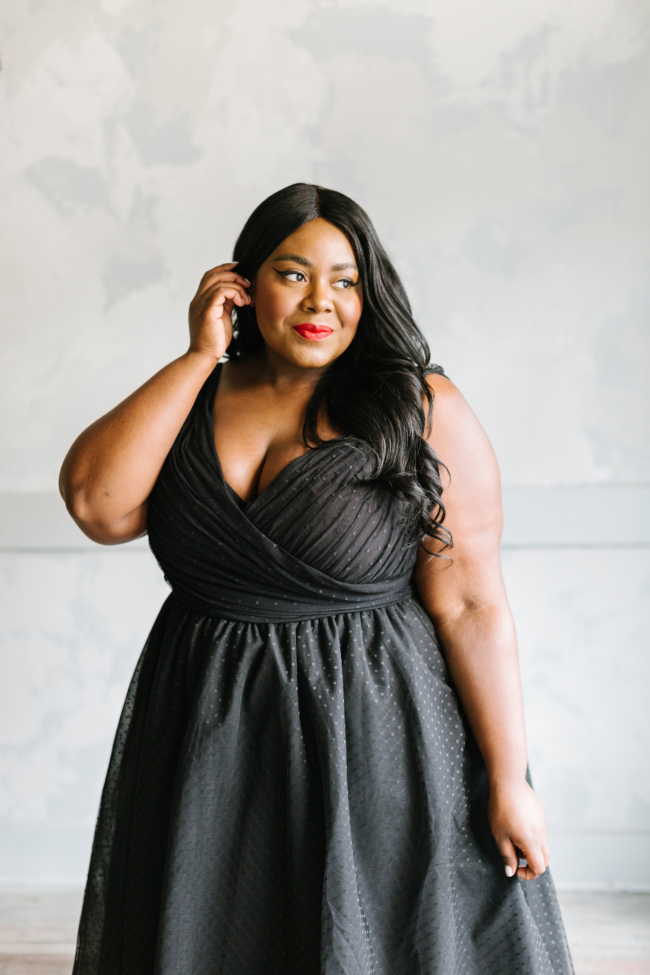 Musings of a Curvy Lady, Plus Size Fashion, Jason Wu, Eloquii, Occasion Dress, Holiday Collection, Holiday Party, Tulle Dress, Plus Size, Jason Wu X Eloquii