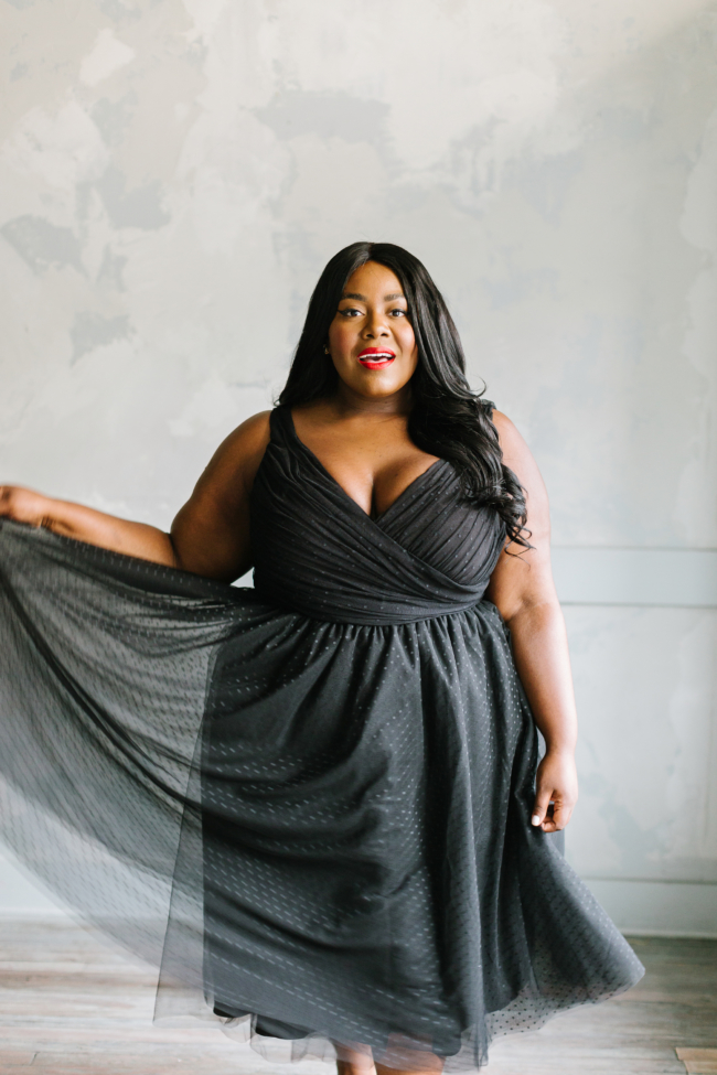 Musings of a Curvy Lady, Plus Size Fashion, Jason Wu, Eloquii, Occasion Dress, Holiday Collection, Holiday Party, Tulle Dress, Plus Size, Jason Wu X Eloquii