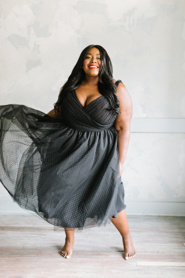 Musings of a Curvy Lady, Plus Size Fashion, Jason Wu, Eloquii, Occasion Dress, Holiday Collection, Holiday Party, Tulle Dress, Plus Size, Jason Wu X Eloquii