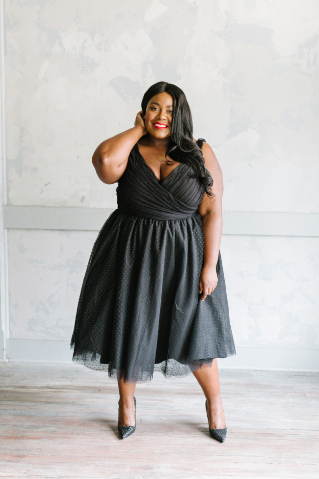 Musings of a Curvy Lady, Plus Size Fashion, Jason Wu, Eloquii, Occasion Dress, Holiday Collection, Holiday Party, Tulle Dress, Plus Size, Jason Wu X Eloquii