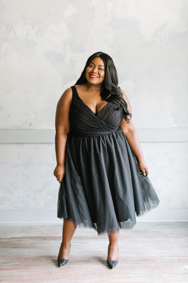 Musings of a Curvy Lady, Plus Size Fashion, Jason Wu, Eloquii, Occasion Dress, Holiday Collection, Holiday Party, Tulle Dress, Plus Size, Jason Wu X Eloquii