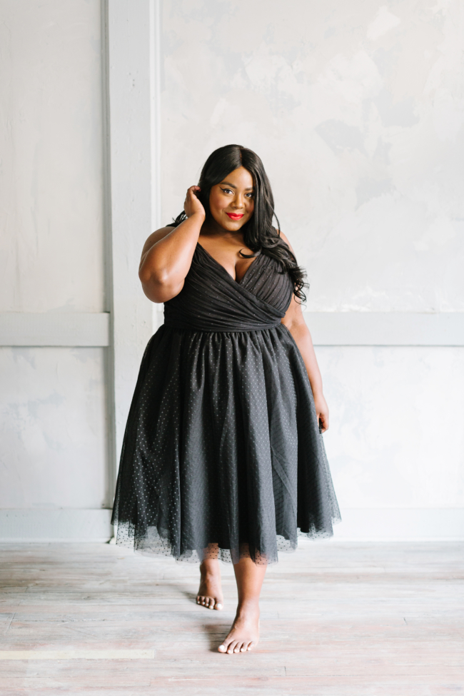 Musings of a Curvy Lady, Plus Size Fashion, Jason Wu, Eloquii, Occasion Dress, Holiday Collection, Holiday Party, Tulle Dress, Plus Size, Jason Wu X Eloquii