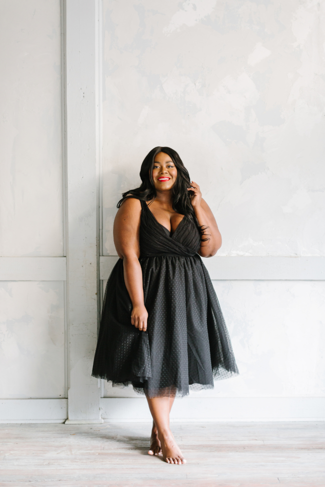 Musings of a Curvy Lady, Plus Size Fashion, Jason Wu, Eloquii, Occasion Dress, Holiday Collection, Holiday Party, Tulle Dress, Plus Size, Jason Wu X Eloquii