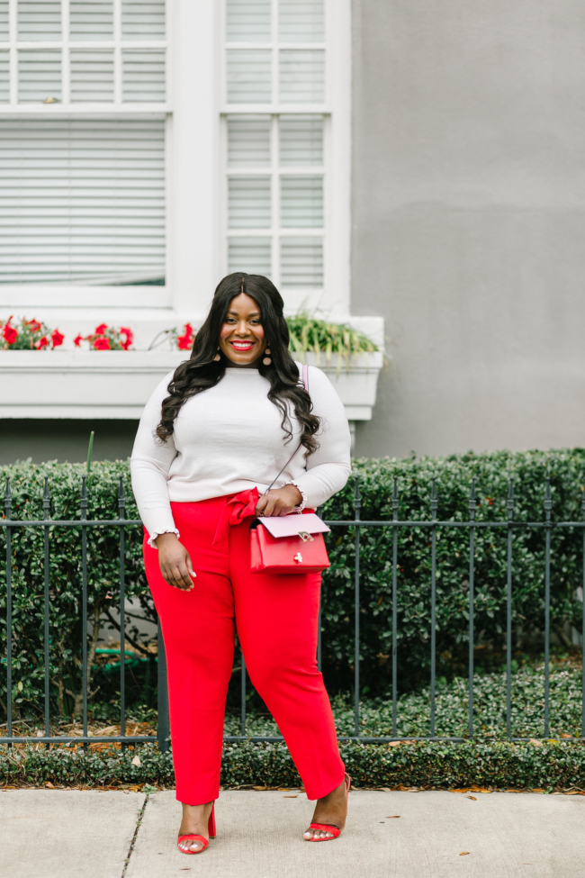 Zara, Steve Madden Sandals, Musings of a Curvy Lady, Plus Size Fashion, Fashion Blogger, Plus Size Blogger, Loft, Office Outfit Ideas, Women's Fashion, Pink and Red Outfit, Valentine's Day, Plus Size Office Outfits, Florida Blogger, Southern Belle