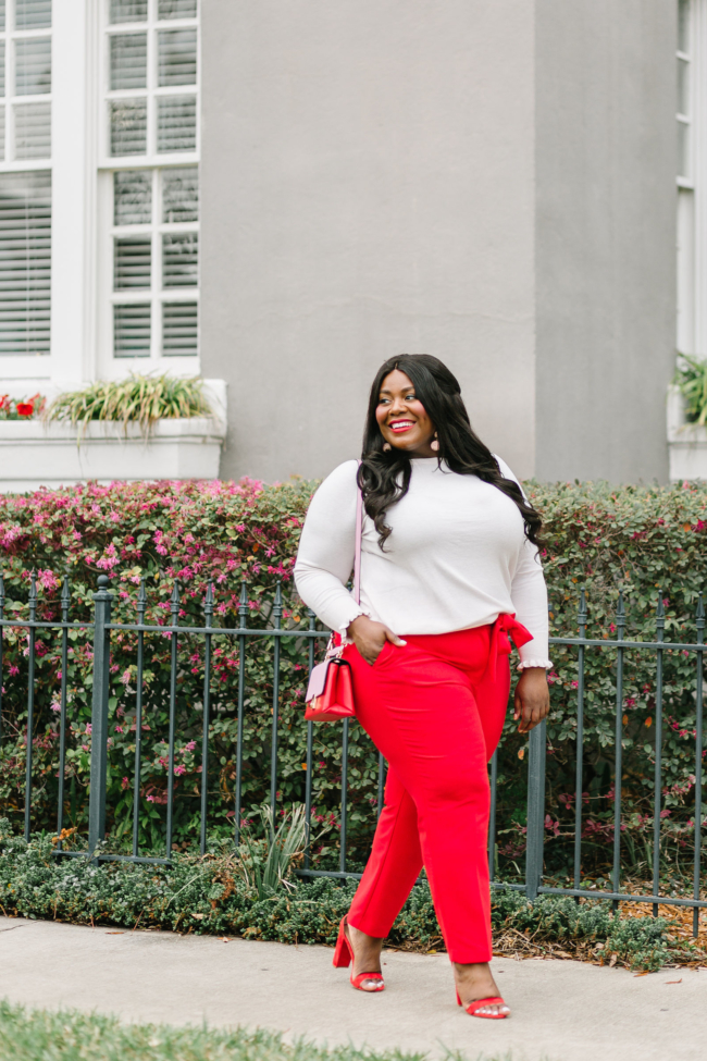 Zara, Steve Madden Sandals, Musings of a Curvy Lady, Plus Size Fashion, Fashion Blogger, Plus Size Blogger, Loft, Office Outfit Ideas, Women's Fashion, Pink and Red Outfit, Valentine's Day, Plus Size Office Outfits, Florida Blogger, Southern Belle