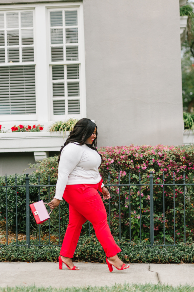 Zara, Steve Madden Sandals, Musings of a Curvy Lady, Plus Size Fashion, Fashion Blogger, Plus Size Blogger, Loft, Office Outfit Ideas, Women's Fashion, Pink and Red Outfit, Valentine's Day, Plus Size Office Outfits, Florida Blogger, Southern Belle