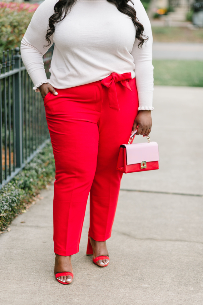 Zara, Steve Madden Sandals, Musings of a Curvy Lady, Plus Size Fashion, Fashion Blogger, Plus Size Blogger, Loft, Office Outfit Ideas, Women's Fashion, Pink and Red Outfit, Valentine's Day, Plus Size Office Outfits, Florida Blogger, Southern Belle