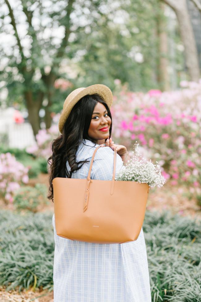 Musings of a Curvy Lady, Plus Size Fashion, Fashion Blogger, Draper James, Linen Dress, Boater Hat