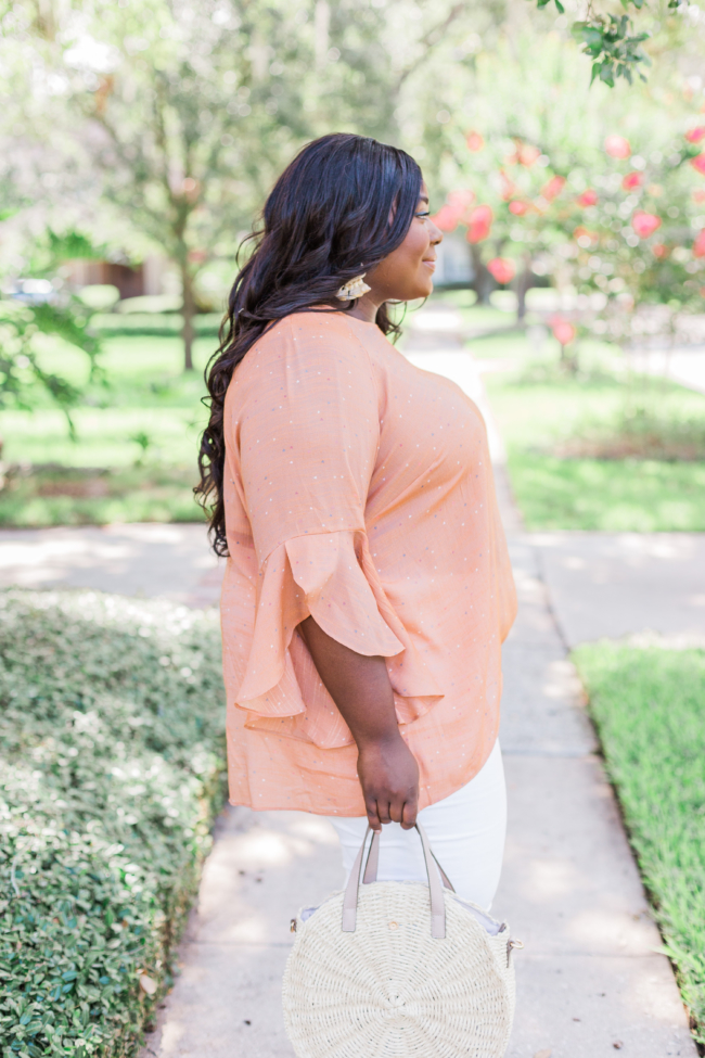 Musings of a Curvy Lady, Plus Size Fashion, LC Lauren Conrad, White Jeans, ShoeDazzle, Kohl's, Summer Fashion, Women's Fashion