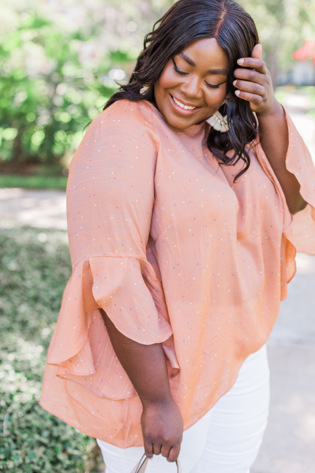 Musings of a Curvy Lady, Plus Size Fashion, LC Lauren Conrad, White Jeans, ShoeDazzle, Kohl's, Summer Fashion, Women's Fashion