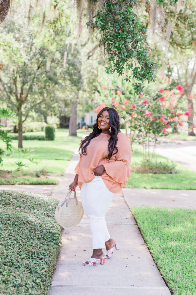 Musings of a Curvy Lady, Plus Size Fashion, LC Lauren Conrad, White Jeans, ShoeDazzle, Kohl's, Summer Fashion, Women's Fashion