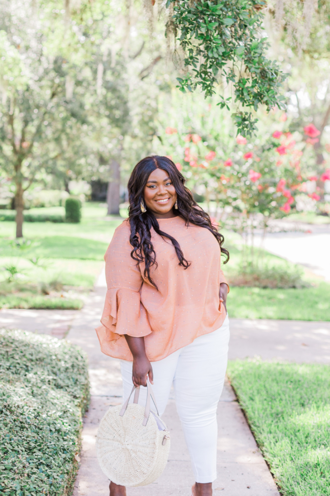 Musings of a Curvy Lady, Plus Size Fashion, LC Lauren Conrad, White Jeans, ShoeDazzle, Kohl's, Summer Fashion, Women's Fashion