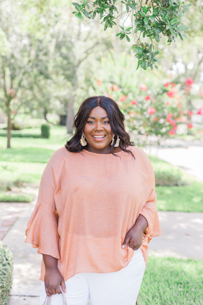 Musings of a Curvy Lady, Plus Size Fashion, LC Lauren Conrad, White Jeans, ShoeDazzle, Kohl's, Summer Fashion, Women's Fashion