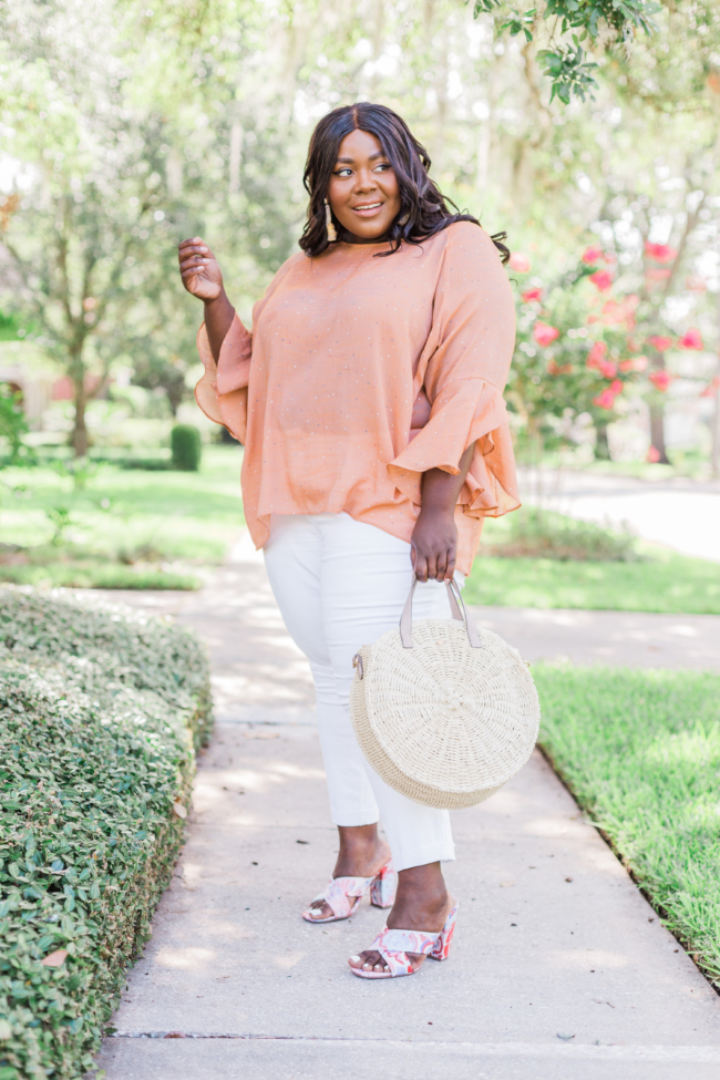 Musings of a Curvy Lady, Plus Size Fashion, LC Lauren Conrad, White Jeans, ShoeDazzle, Kohl's, Summer Fashion, Women's Fashion