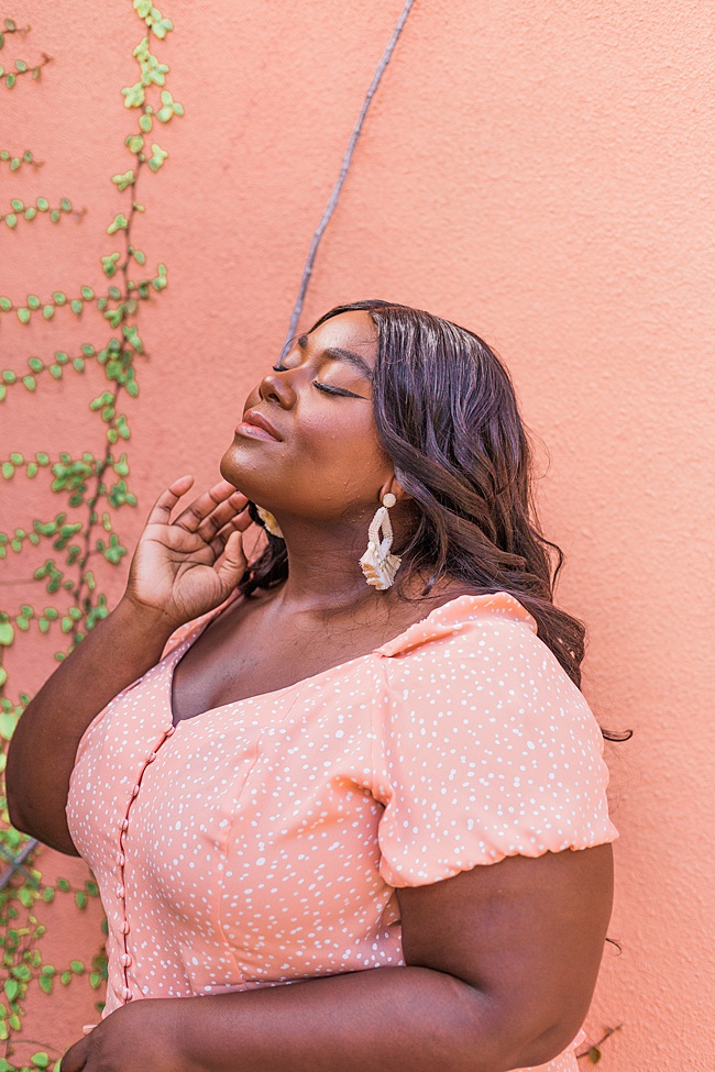 Musings of a Curvy Lady, Plus Size Fashion, Two Piece Set, Summer Fashion, Polka Dot Top, Polka Dot Skirt, Plus Size Summer Fashion, Zara, Lieth, Nordstrom, Tory Burch Tatiana Slides, Baublebar Laniyah Earrings