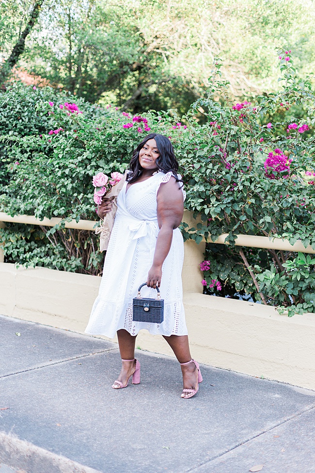 Plus Size Fashion, J.Crew, J.Crew Plus Size, White Eyelet Dress, Little White Dress, Plus Size Summer Outfit, Plus Size Model, New York Blogger, Miami Blogger