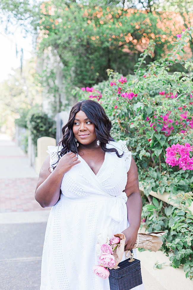 Plus Size Fashion, J.Crew, J.Crew Plus Size, White Eyelet Dress, Little White Dress, Plus Size Summer Outfit, Plus Size Model, New York Blogger, Miami Blogger