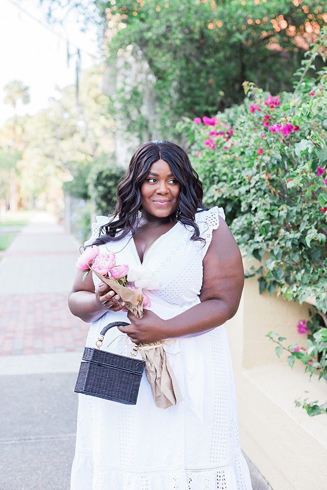 Plus Size Fashion, J.Crew, J.Crew Plus Size, White Eyelet Dress, Little White Dress, Plus Size Summer Outfit, Plus Size Model, New York Blogger, Miami Blogger