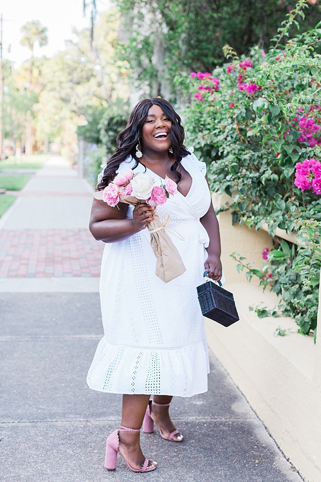 J.Crew Midi Wrap Eyelet Dress Musings of a Curvy Lady