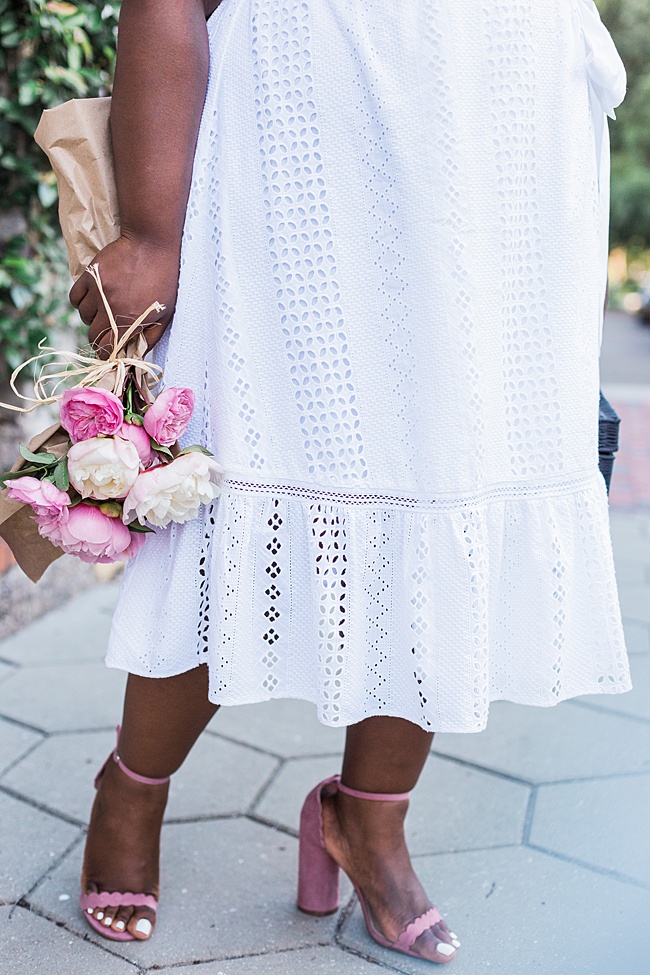 Plus Size Fashion, J.Crew, J.Crew Plus Size, White Eyelet Dress, Little White Dress, Plus Size Summer Outfit, Plus Size Model, New York Blogger, Miami Blogger