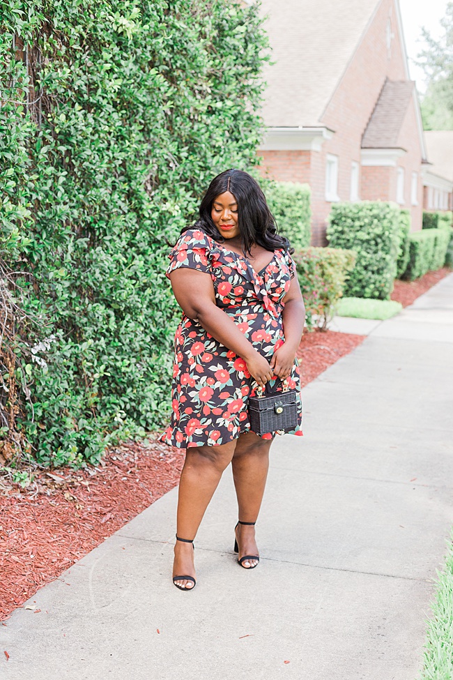 Musings of a Curvy Lady, Plus Size Fashion, Fashion Blogger, Gibson, Hot Summer Nights, Gibson Look, Nordstrom, Summer Fashion, Floral Print Top, Floral Print Skirt