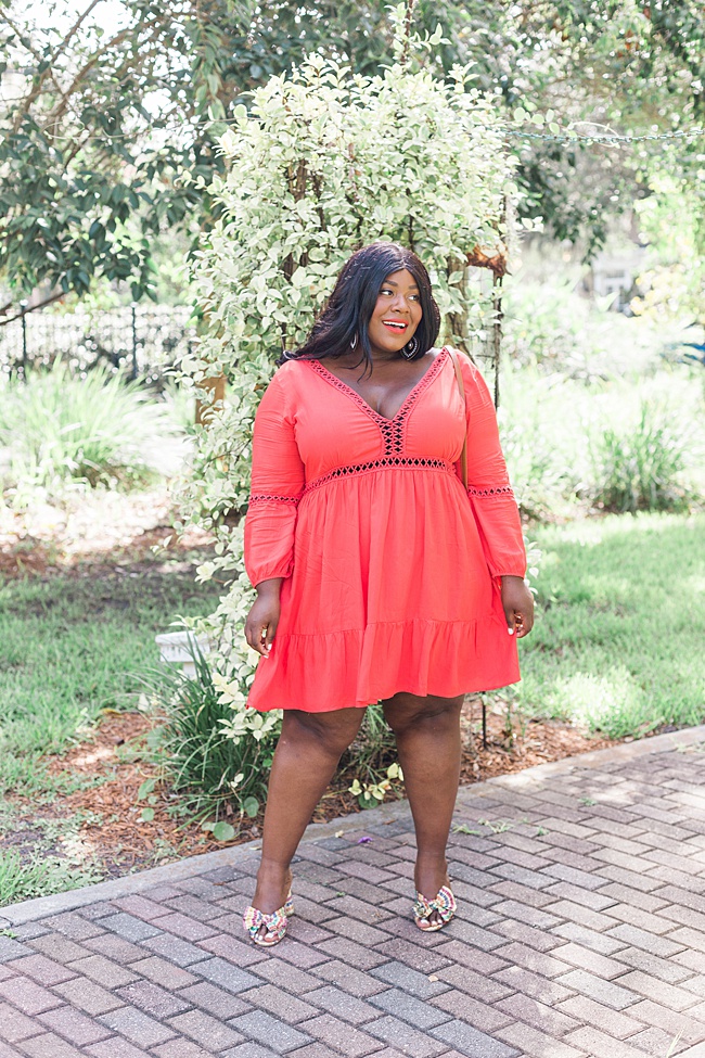 Musings of a Curvy Lady, Plus Size Fashion, Fashion Blogger, Chic Soul, Plus Size Dresses, Plus Size Dress, Plus Size Boutique, Summer, Crotchet Dress, Loeflfler Randall Penny Pleated Metallic Slide Sandals, Neiman Marcus