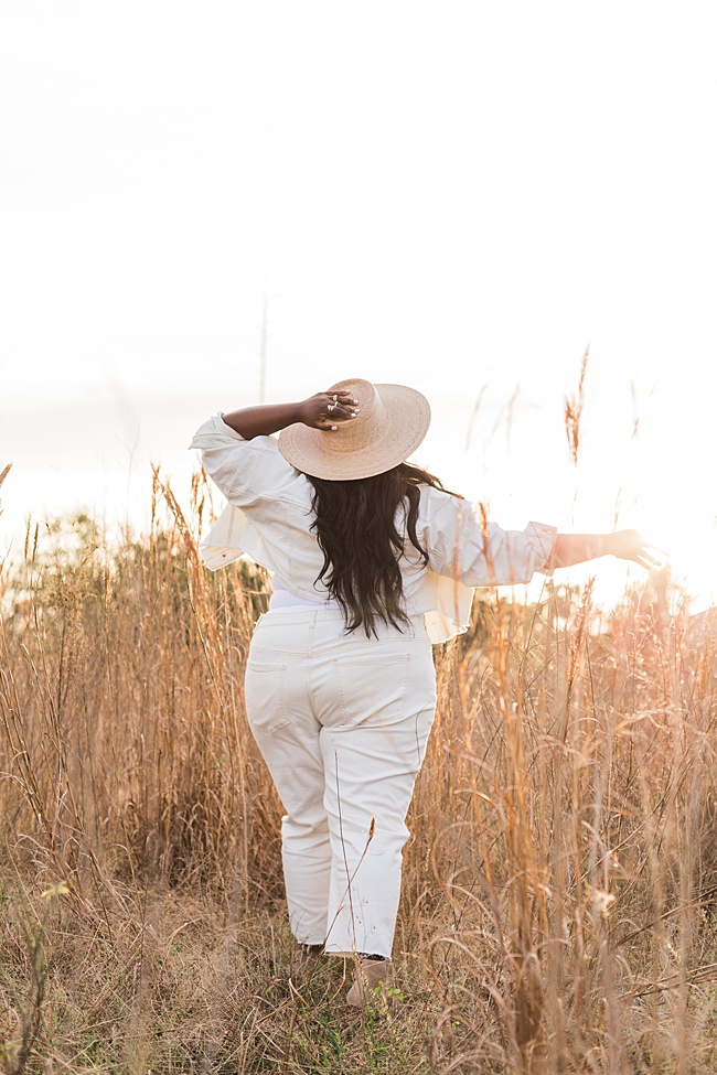 Coachella, Coronavirus, Eloquii, Plus Size Fashion, Cropped Denim Jacket, Plus Size Mom Jeans, Lack of Color Palma Hat, Monochromatic Outfit, Women's Fashion