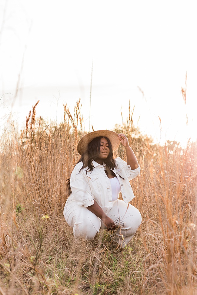 Coachella, Coronavirus, Eloquii, Plus Size Fashion, Cropped Denim Jacket, Plus Size Mom Jeans, Lack of Color Palma Hat, Monochromatic Outfit, Women's Fashion