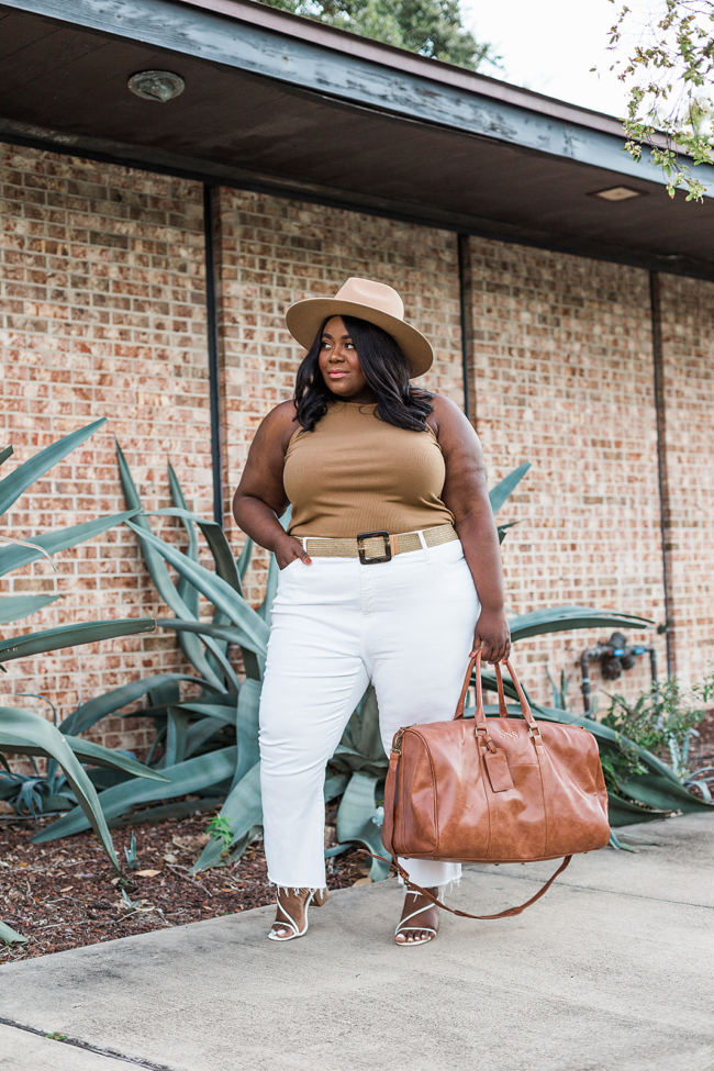 macys plus size white jeans