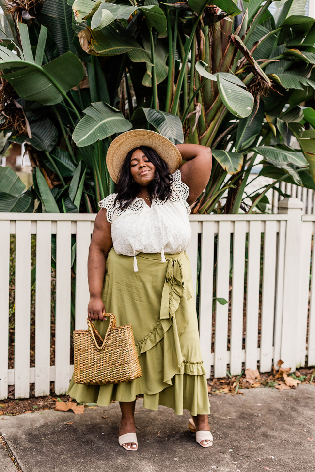 Anthropologie Maeve Ruffle Maxi Skirt