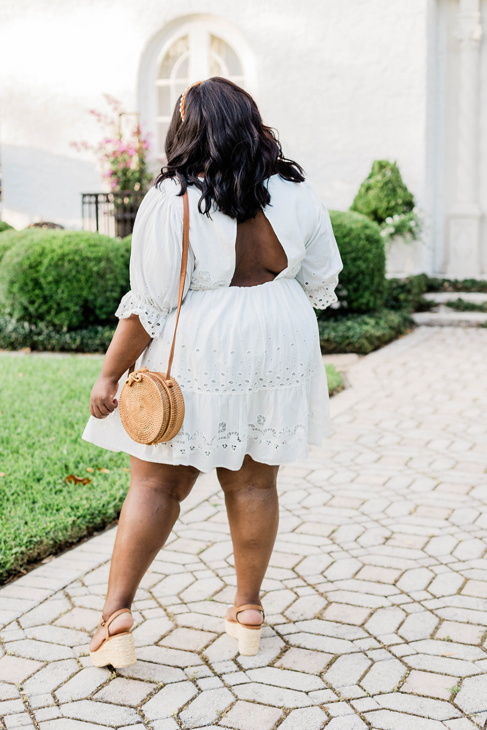 Anthropologie, Adrian Eyelet Mini Dress, White Eyelet Dress, Plus Size Spring Dresses, Black Plus Size Model