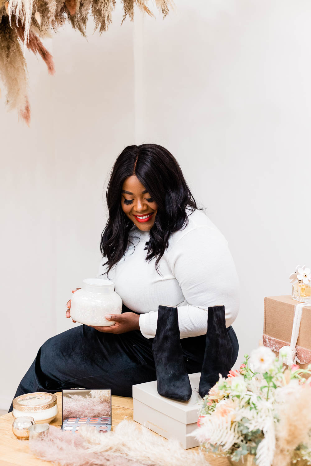 Nordstrom Rack Gift Ideas, Nordstrom Rack, Marc Jacobs Beauty, Portofino Candles, Marc Fisher Umika Bootie, M.A.C. MAC Art Library Palette, CityChic, BP. Turtleneck, Curvy Sense Velvet Wide Leg Pants, Holiday Gift Ideas, Gift Ideas Under $100, Gift Ideas for Her, 